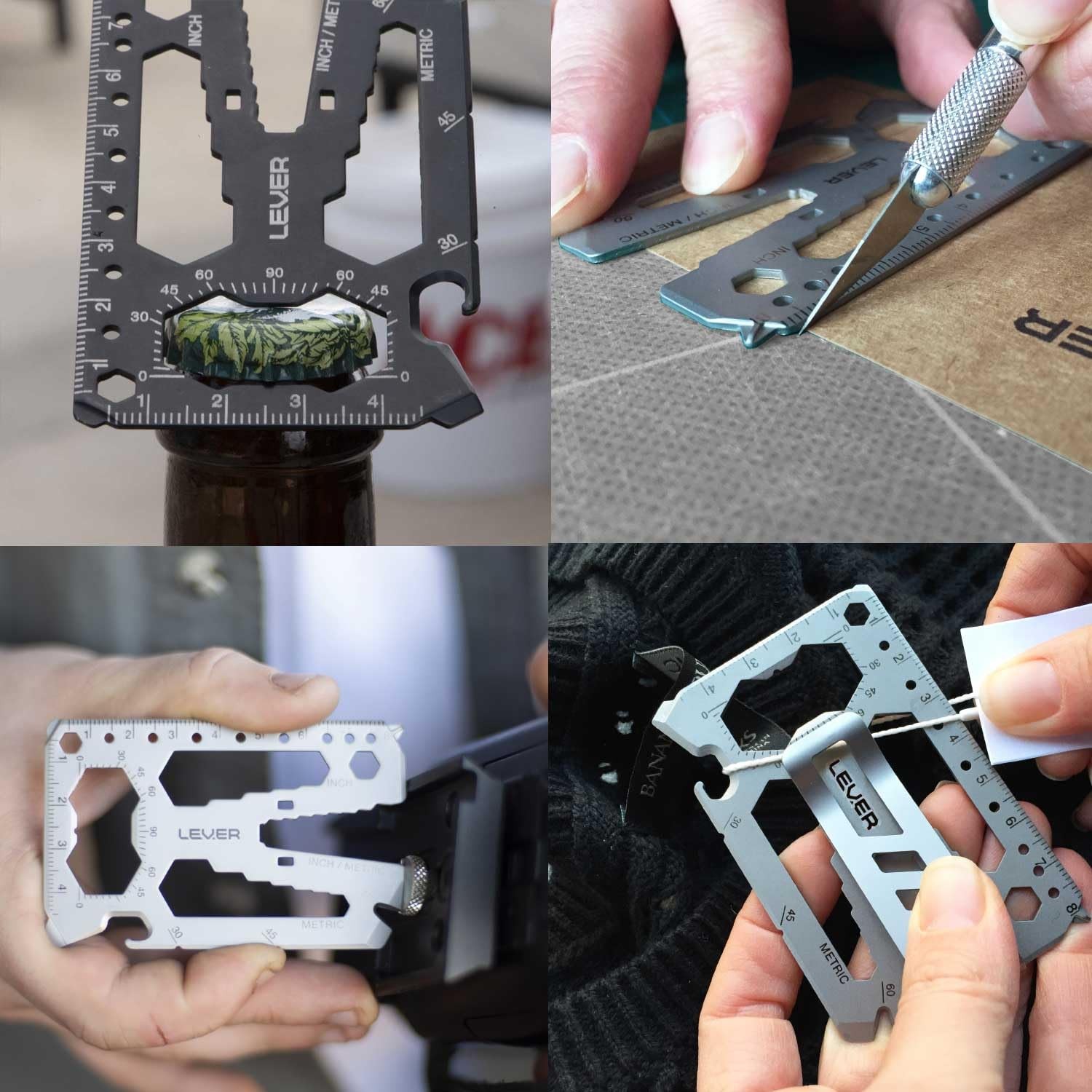 Toolcard With Money Clip – 40 in 1 Credit Card Multitool – Sleek Minimalist S…