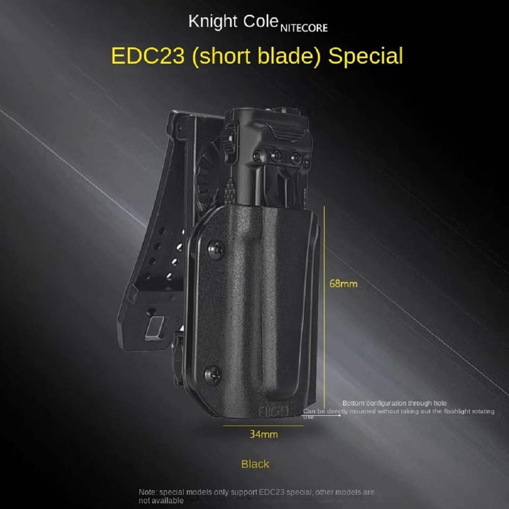 Flashlight Scabbard K-Sheath Belt Clip For NITECORE EDC25/EDC23/EDC29/EDC27UHi