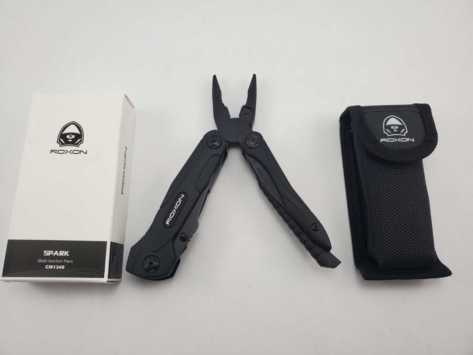 ROXON SPARK Black Multitool 14 In 1 Pliers Wire Cutter Knfie Saw CM1349