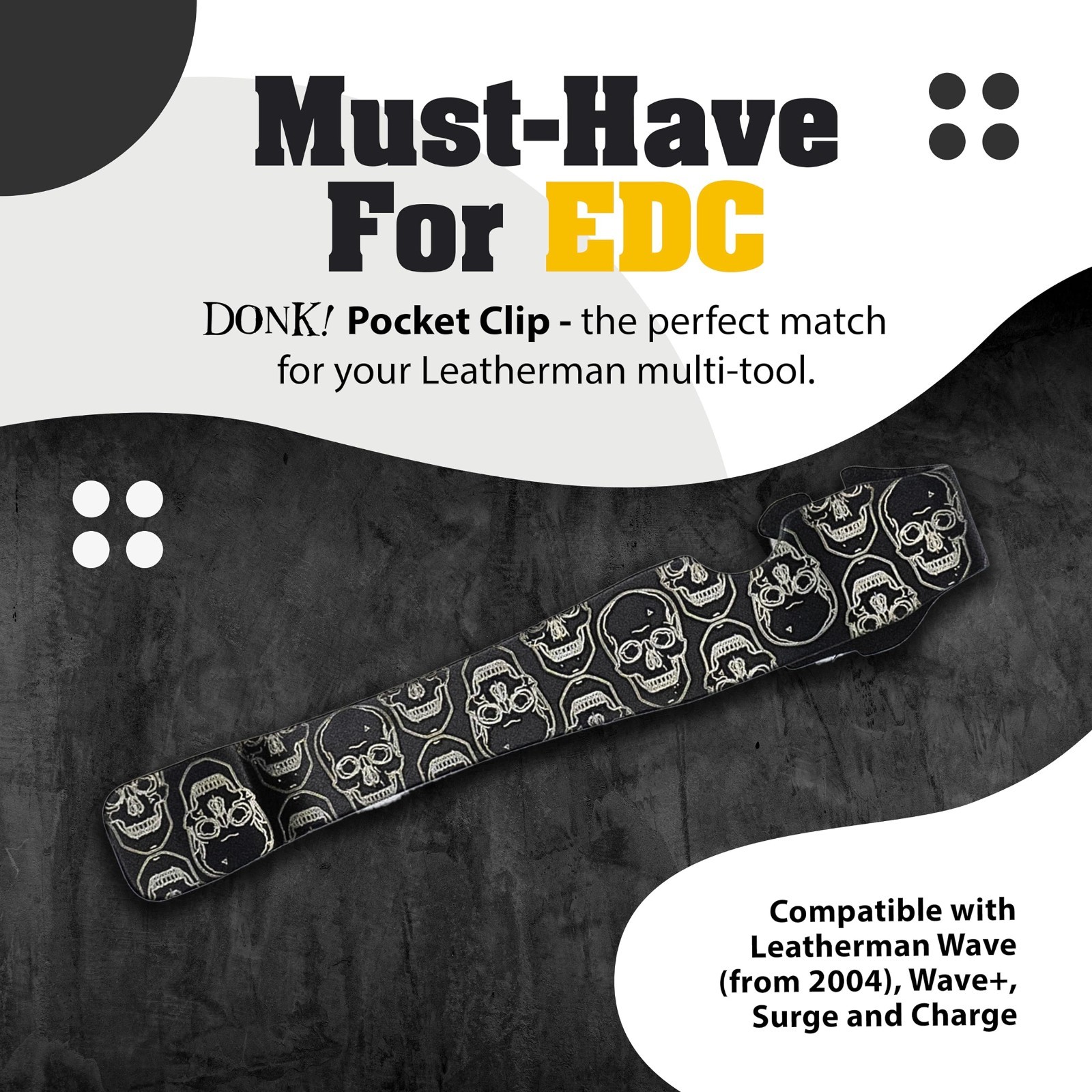 Pocket Clip for Multi-Tool Wave, Surge, Charge AL – Titanium TC4 – Quick Release