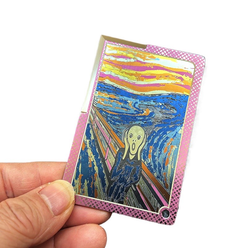 Scream Art Inspired Multifunctional Titanium alloy TC4 Tool Card Survival Daily