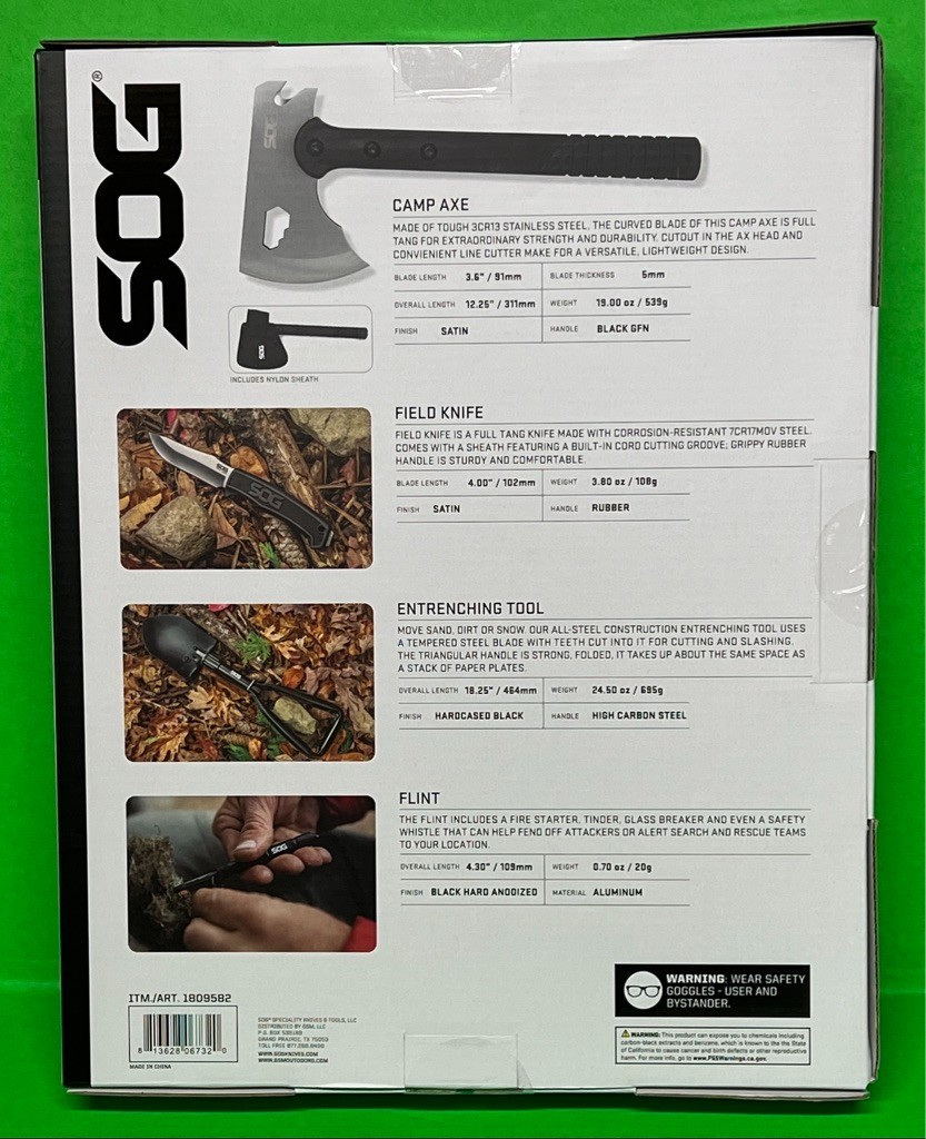 SOG Ultimate Camping Kit NEW