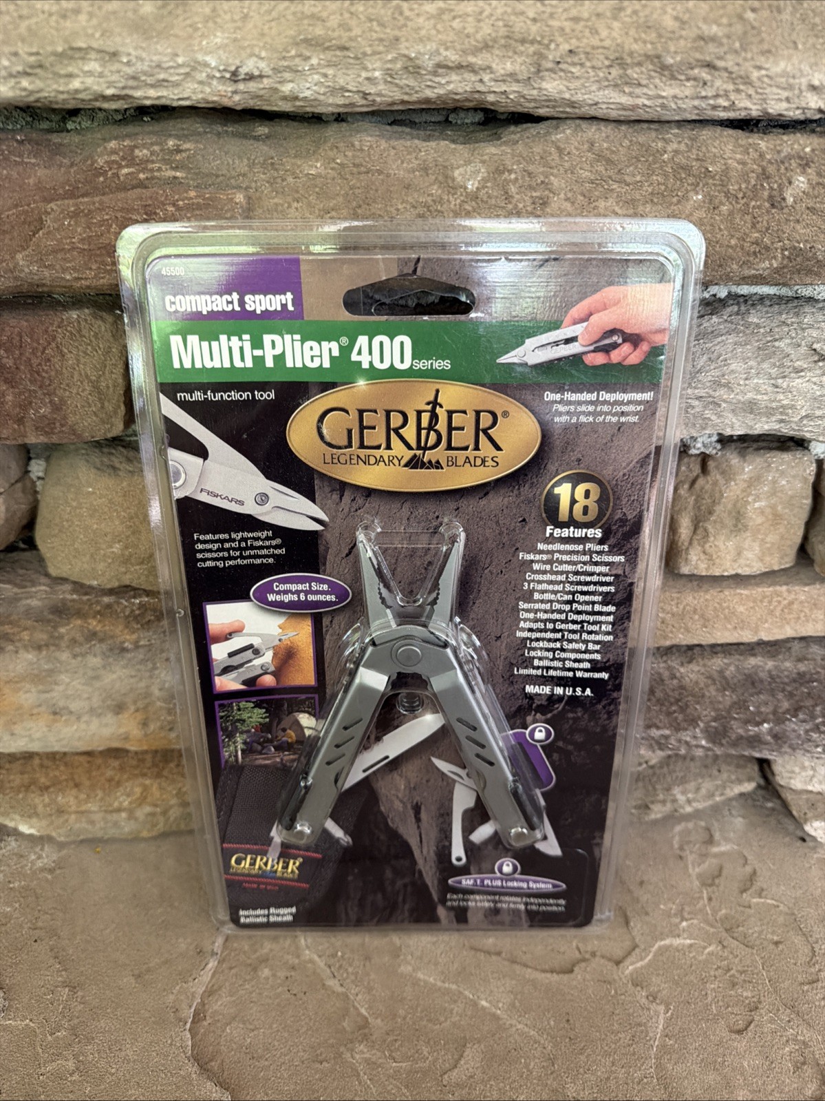 Vintage NOS Gerber 45500 Compact Sport Multi Plier Tool 11 Tools In One Retired
