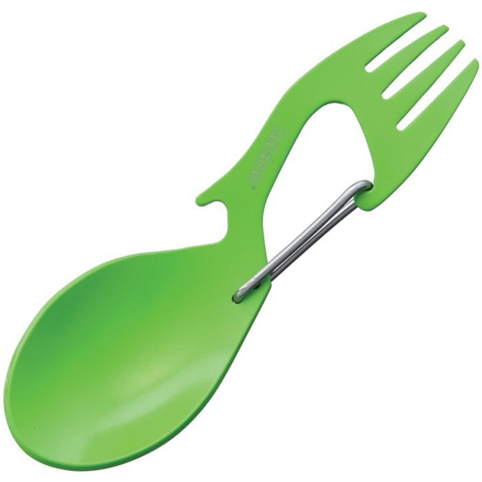 Kershaw Ration Eating Tool Fork Spoon Bottle-Opener Carabiner Stainless