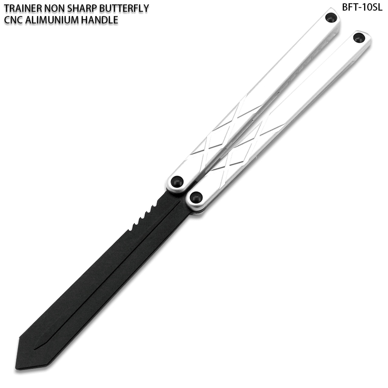CNC Non-Sharp Professional Smooth Handle Trainer Tool Silver Spear Blade