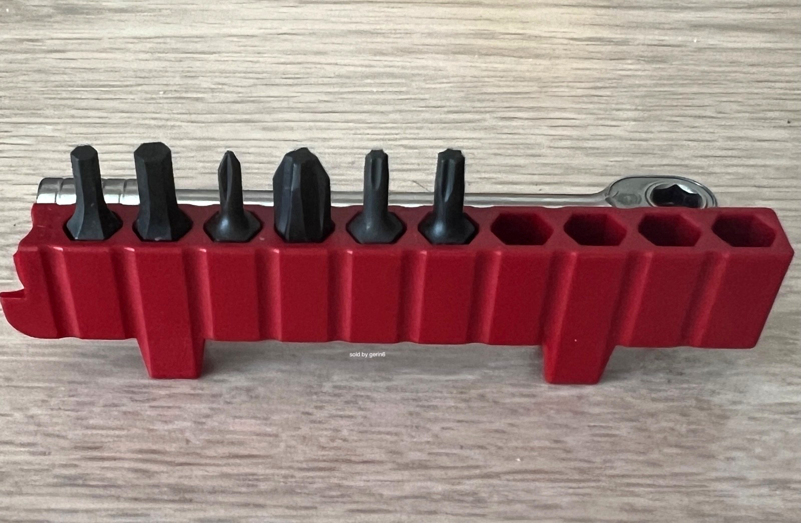 Swiss Army Ratchet With Bit Case & 6 Bits for SwissTool, Victorinox 3.0306, New