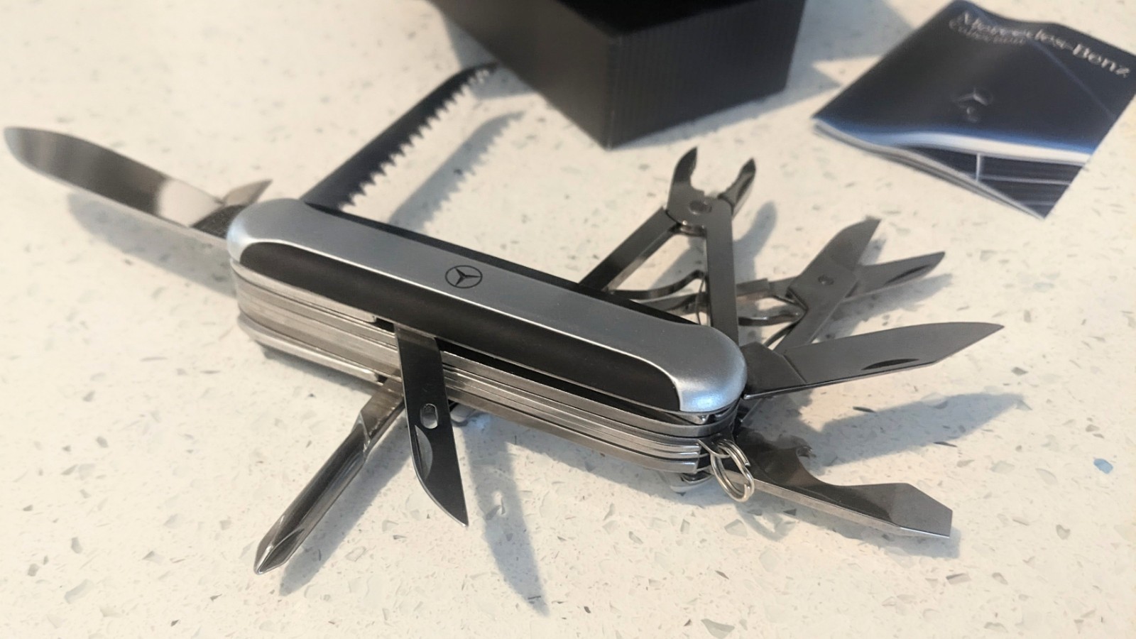 MERCEDES BENZ * RICHARTZ Solingen pocket knife Multi tool – Swiss Army style NOS