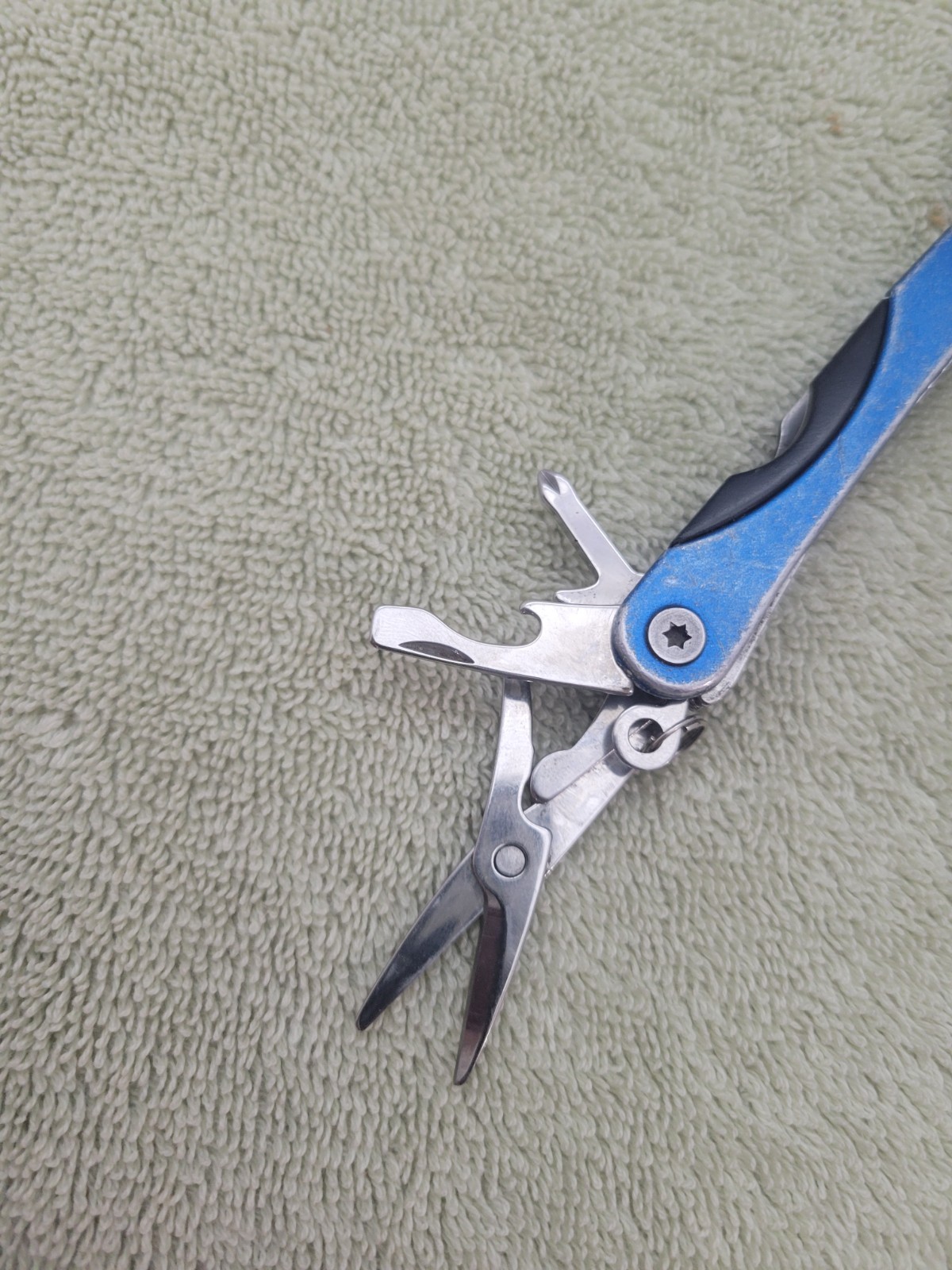 Vintage Sheffield Stainless Steel Blue Mini Multi Tool – 10 Tools