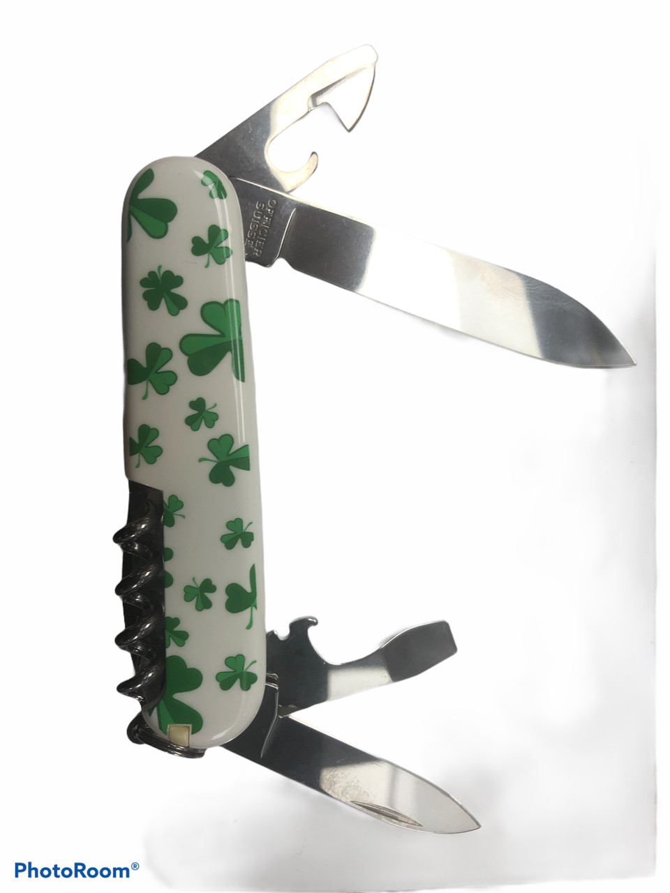 Victorinox Shamrock SPARTAN white pocket swiss knife NEW Ireland Irish retired