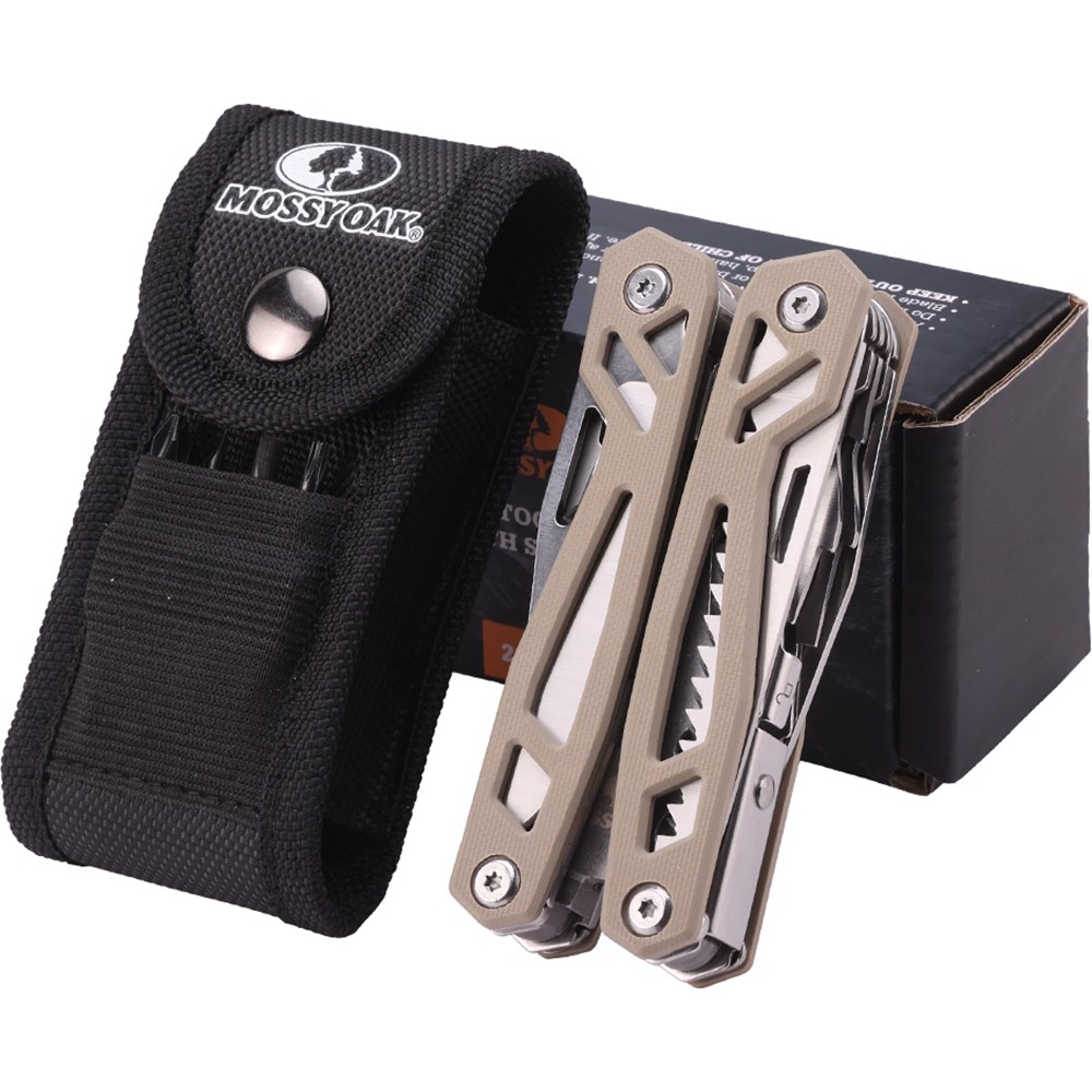 MOSSY OAK 22-in-1 Multitool Stainless Steel Plier Self-locking Knife Screwdriver