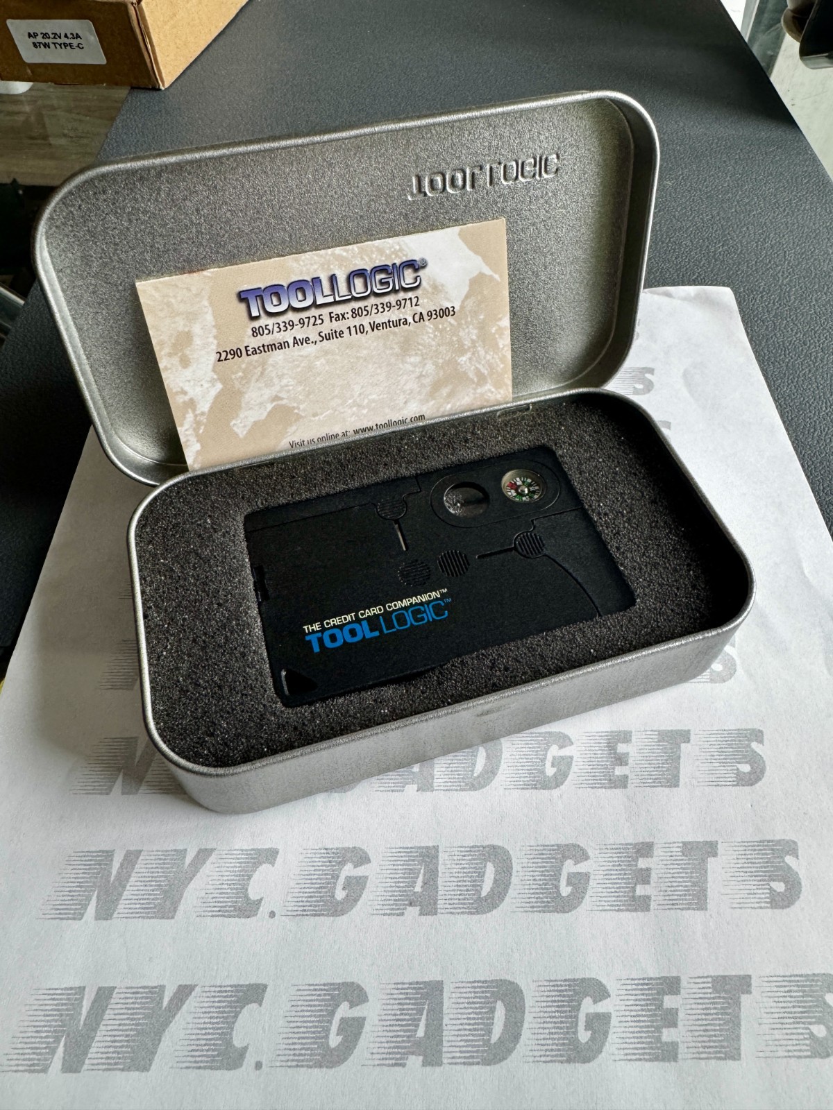 TOOL LOGIC CC1SB Credit Card Size Tool Companion w/ Case (AS-IS)