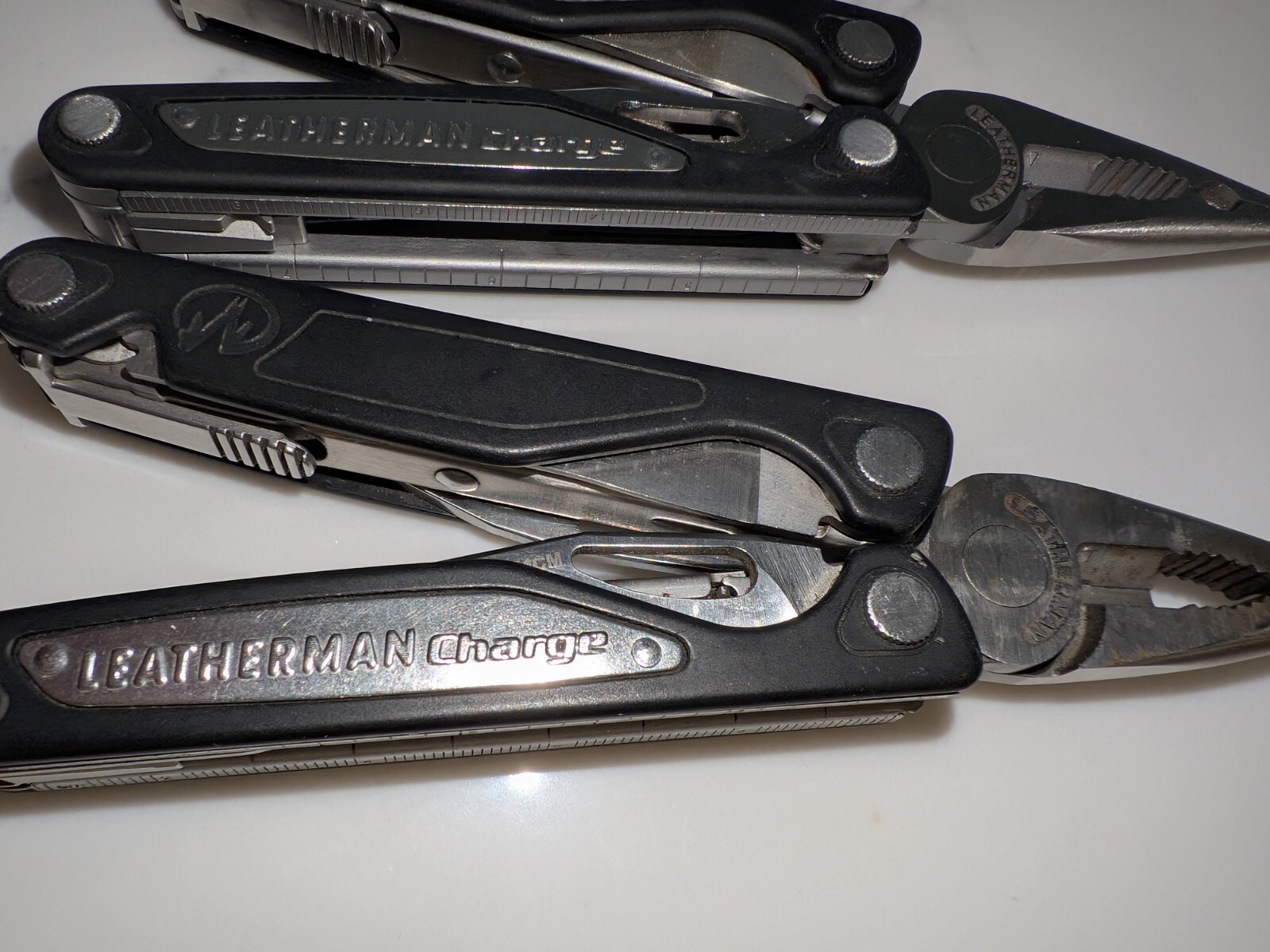 2x Vintage Leatherman Charge Multi Tool Sharp USA Lifetime Warranty
