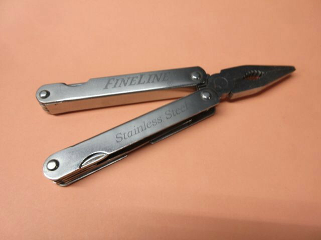 Fine Line Stainless Steel Multi-Tool Folding Pocket Knife with sheath