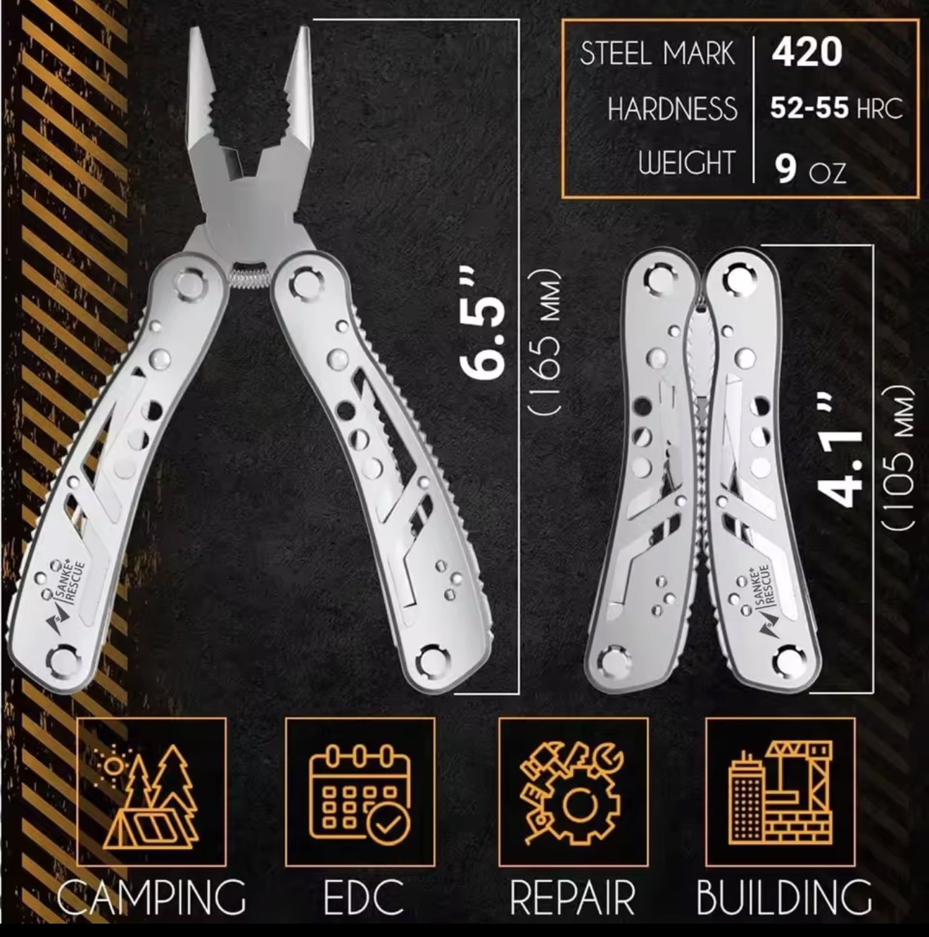 Multitool Plier Knife Screwdriver
