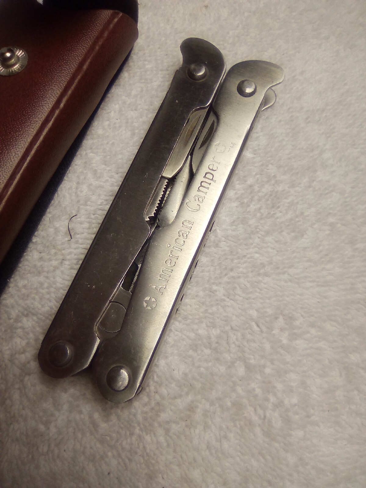 AMERICAN CAMPER Multi Tool Stainless Steel with Sheath Case 10 Tools Pliers