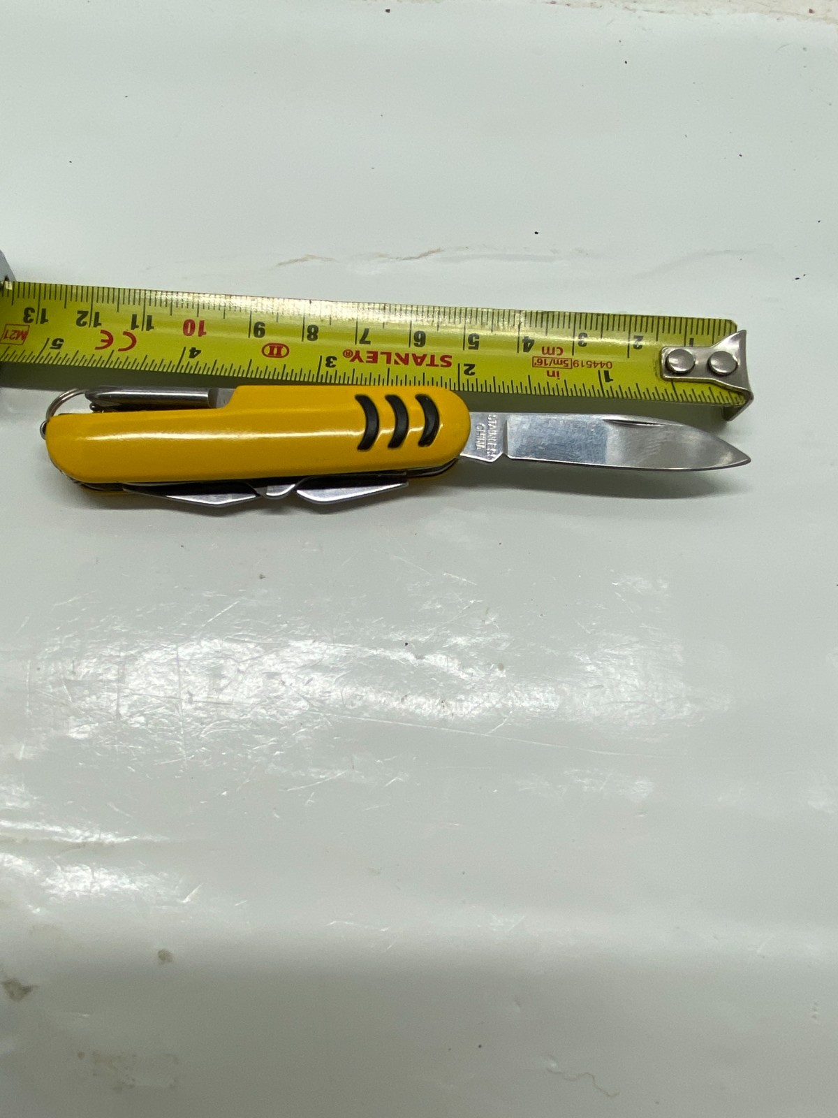 Swiss Army Style Knife Multi Tool Horizon Forest Promo Yellow Pocket Knife