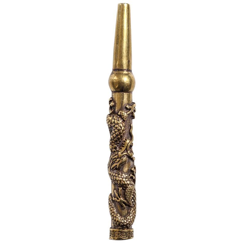 Pure Copper Cigarette Holder Engraved Dragon Copper Cigarette Holder Retro