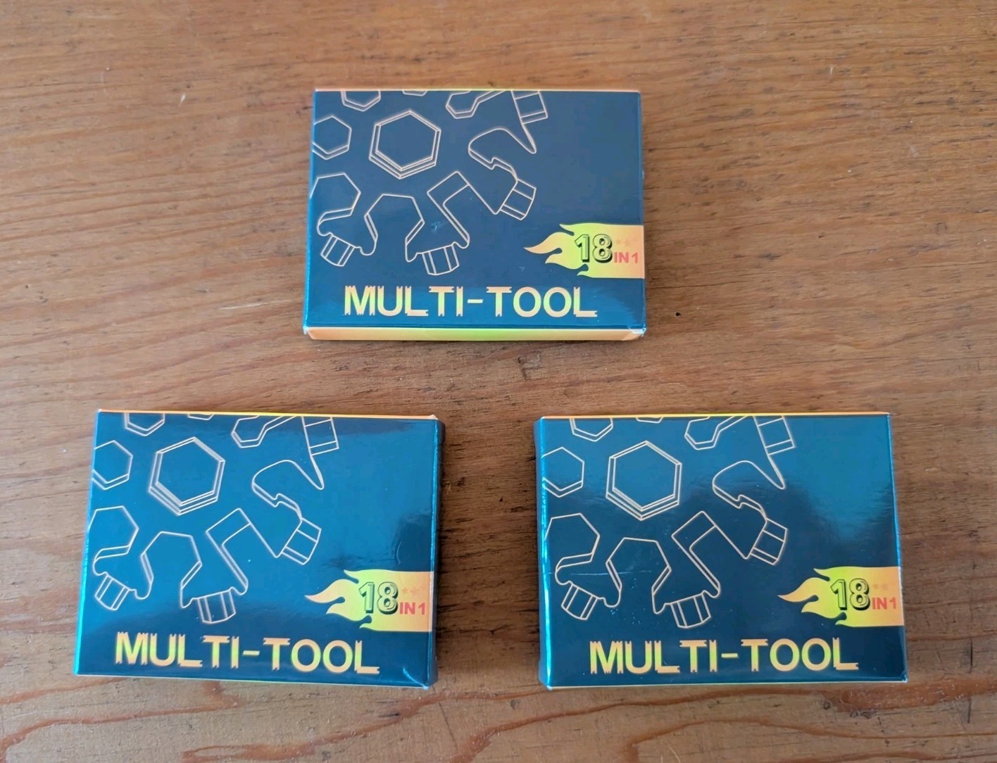 Lot Of 3 Key Chain Pocket Multi-Tool 18 Tools in One Compact Size New