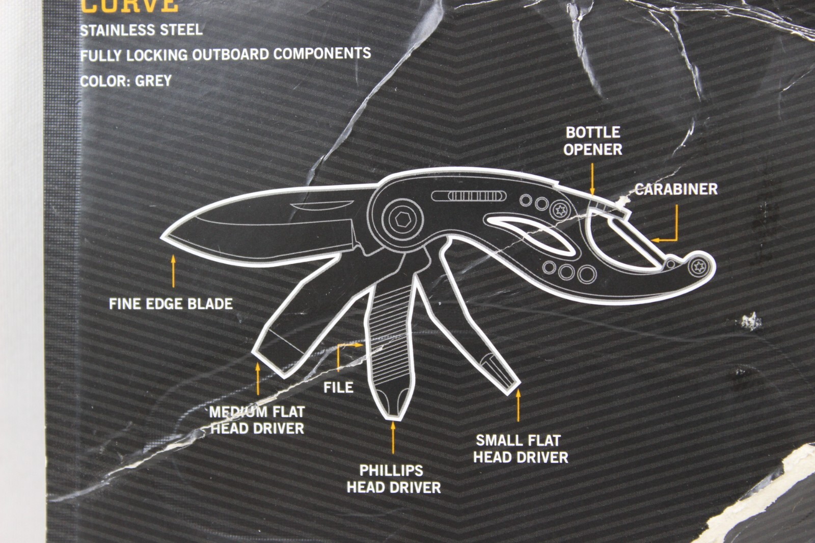 Gerber Curve Multi-Tool Clip-N-Go 6-Locking Tools Fine Edge 2016 New & Sealed