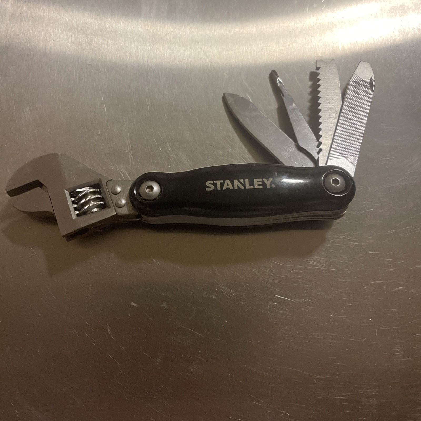 Stanley Multi Tool 7 in 1 Combination Crescent Wrench /Black