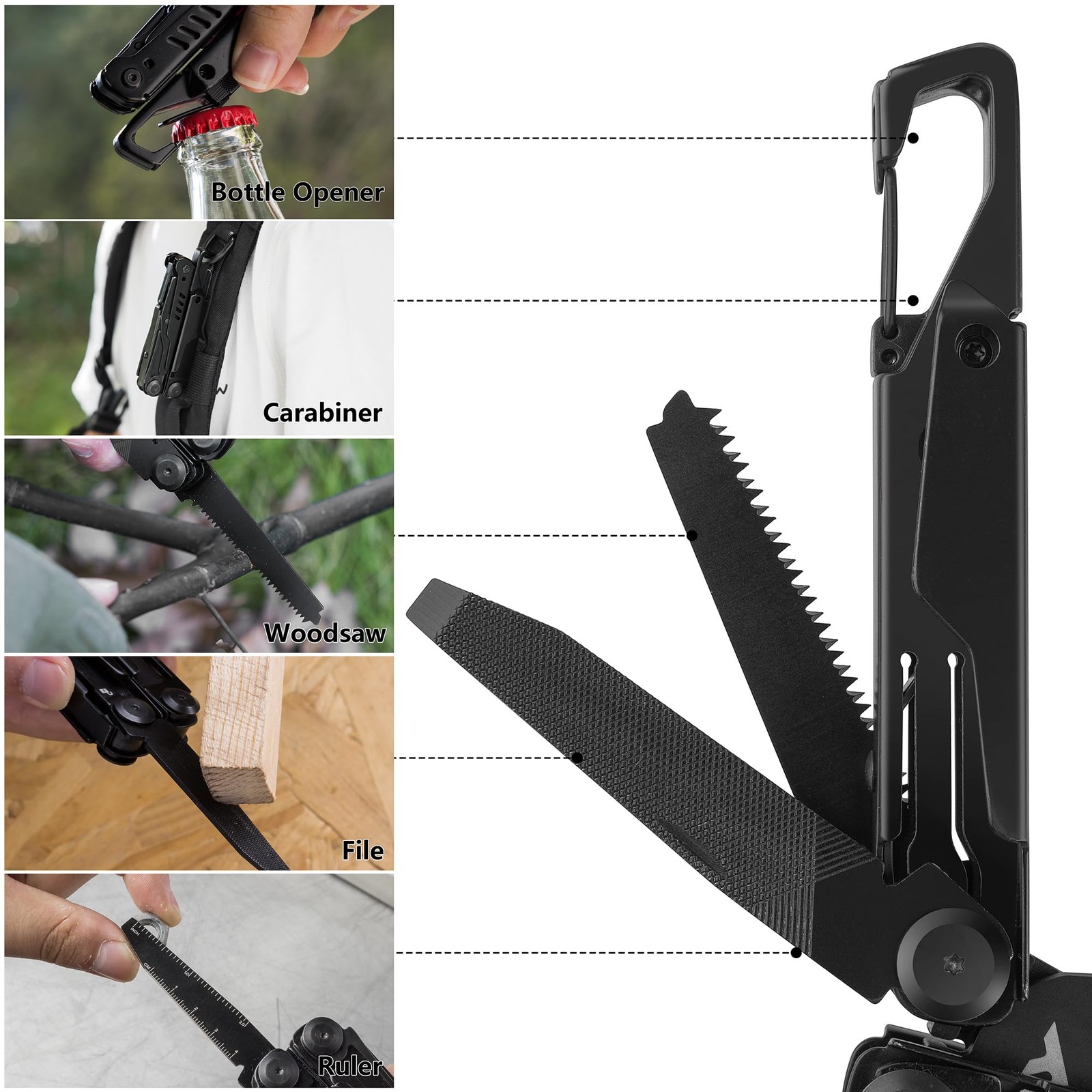 Multi Function Pliers 15in1 Folding Multi Tool Tool Stainless Steel Multifunction…