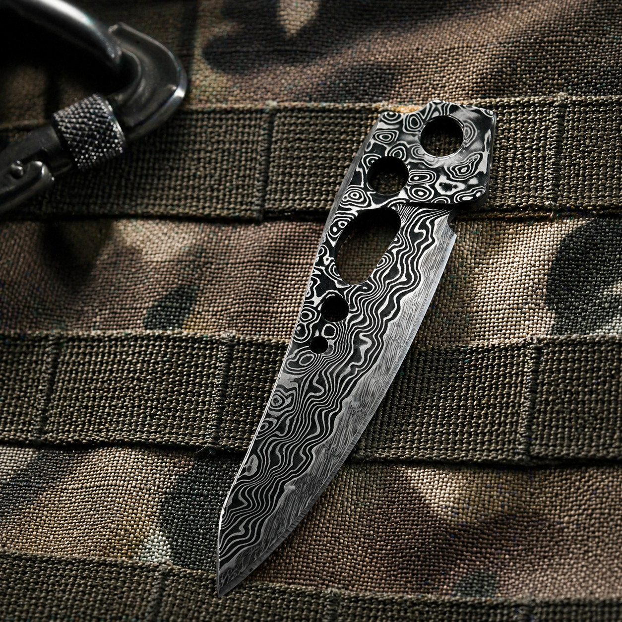 VG10 Damascus Blade 76.5mm 60HRC for Leatherman Skeletool CNC
