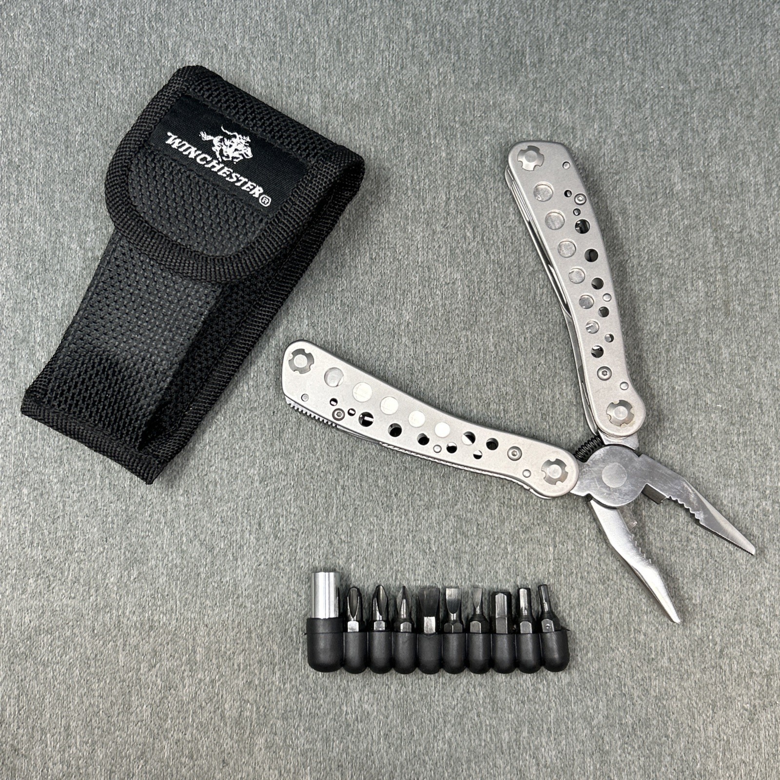 Winchester Stainless Multi Function Tool Folding Pliers Pocket Utility Knife