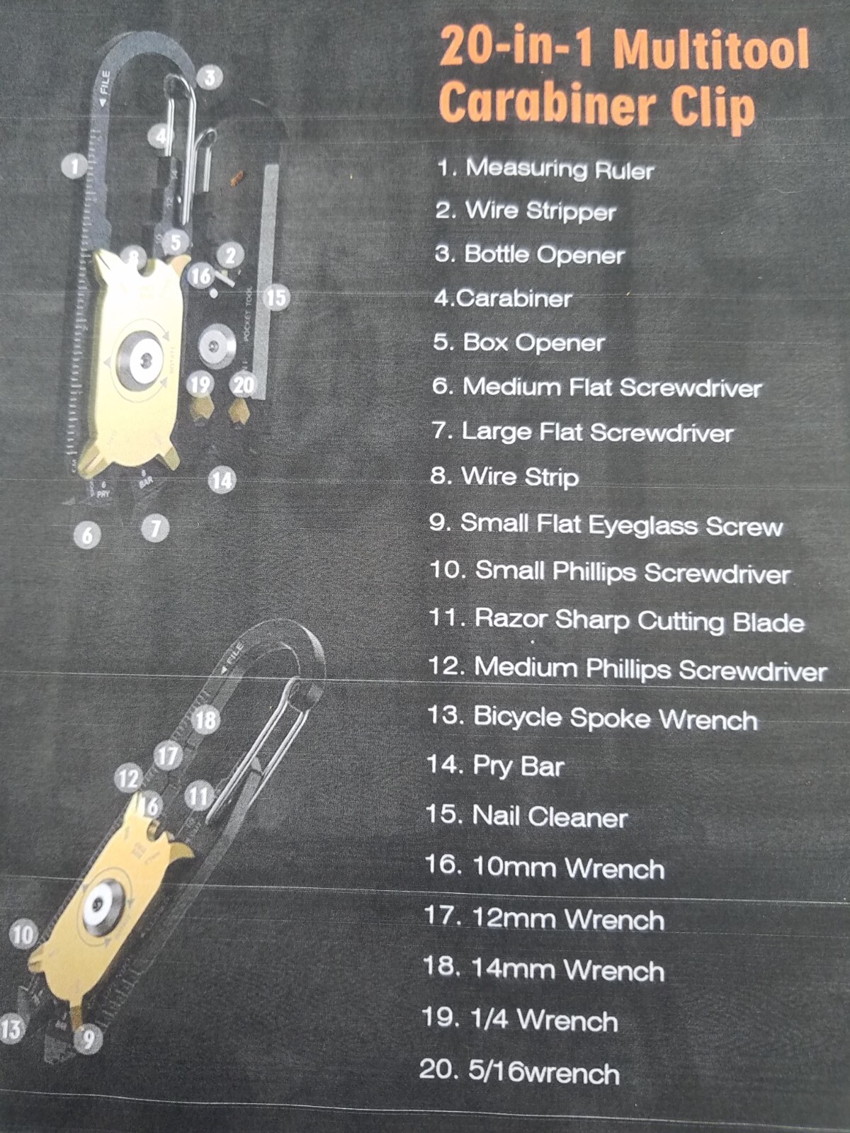 20 in 1 Multifunctional Pocket Tool (VBM0687)