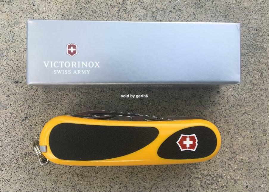 Victorinox Swiss Army Knife, EvoGrip 18 Yellow / Black 2.4913.C8US, New In Box