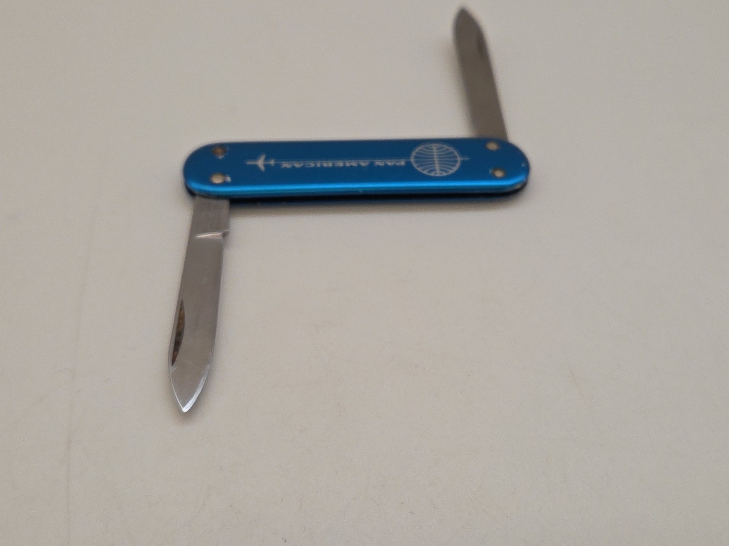 Pan American Airline Victorinox Blue Pocket Pal Folding Knife 2 SS Blades