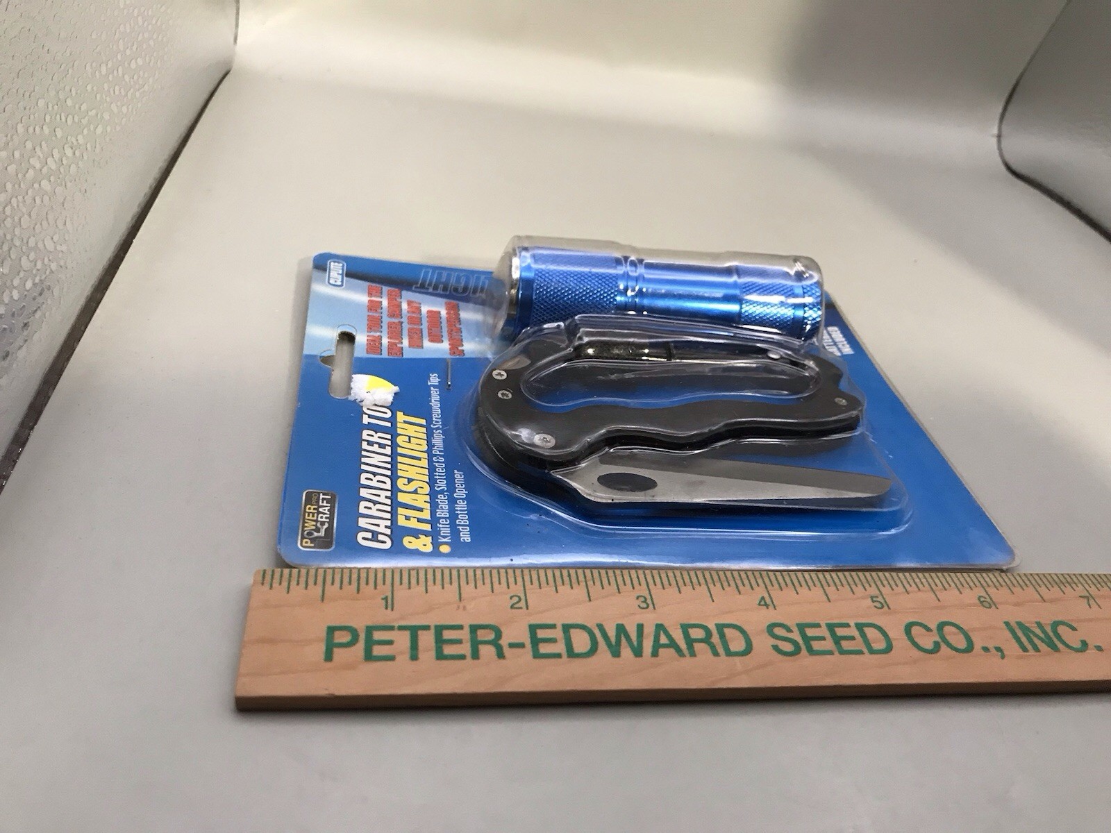 Carabiner Tool And Flashlight Knife Slot & Phillips Screwdriver Bottle Opener