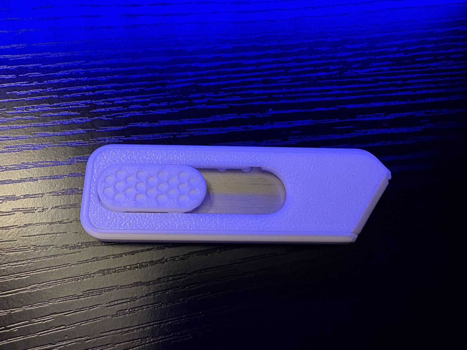 7 pc white 3-D printed PLA Every Day Carry samples, utilities and supplement kit