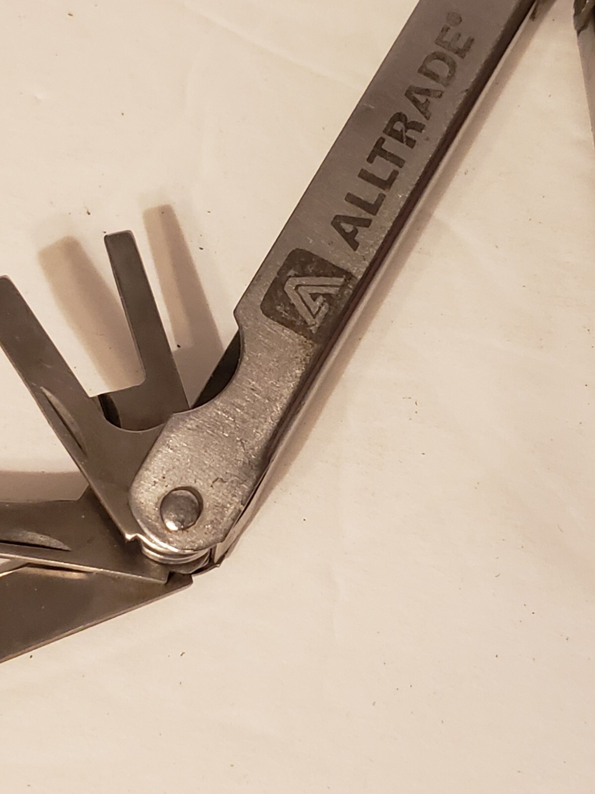 Alltrade Branded Folding Multi Tool With Sheath Pliers Knives Screw Driver Saw