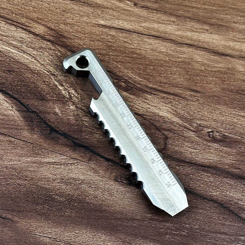 TITANER Titanium Pry Bar Crowbar Multi Tools Ruler Bottle Opener Outdoor EDC