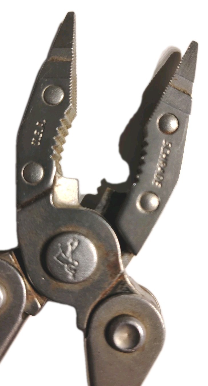 Vintage 90s Schrade USA Tough Tool Folding Multi-Tool Pliers (See Description)