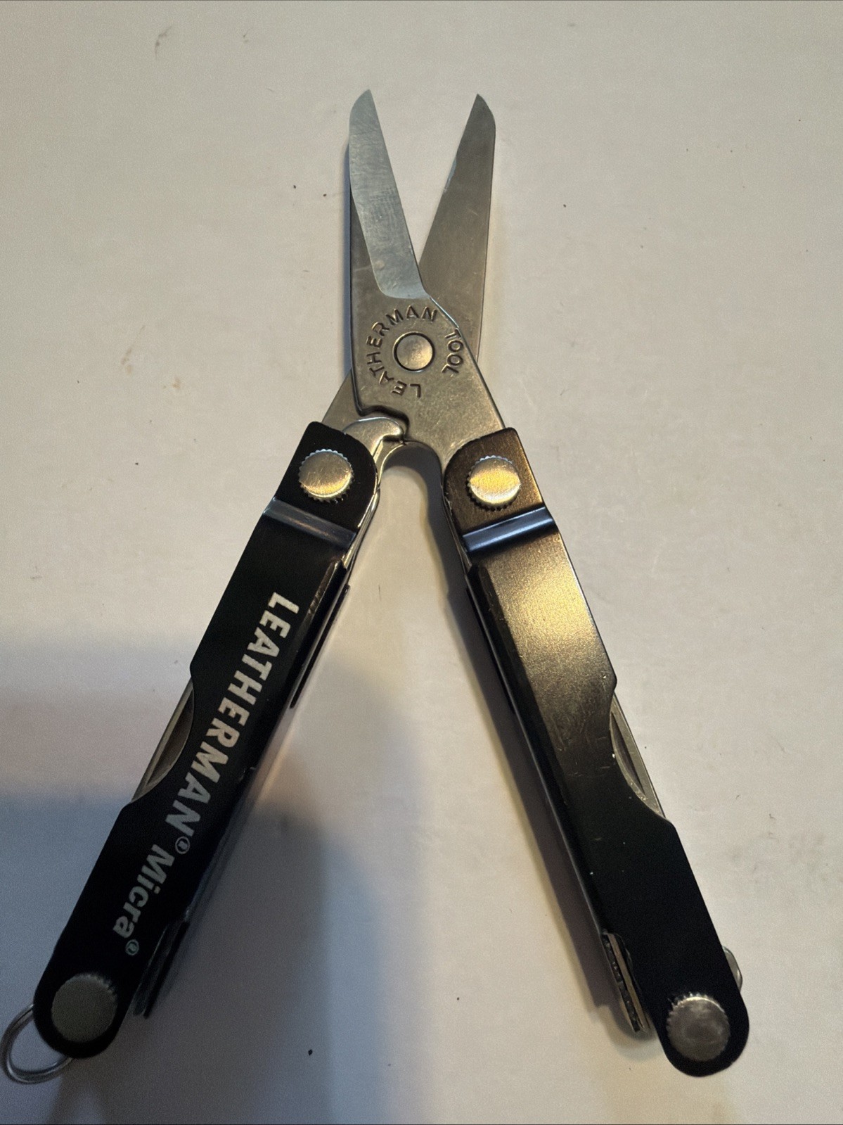 Leatherman Micra Multi-Tool Stainless Steel Blade Knife, Scissors, Key Ring