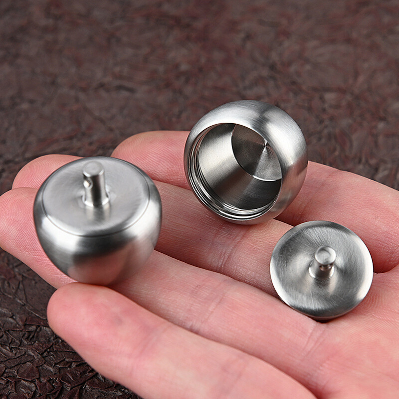 Mini Waterproof Box Portable Stainless Steel Portable Pill Box Survival EDC Tool