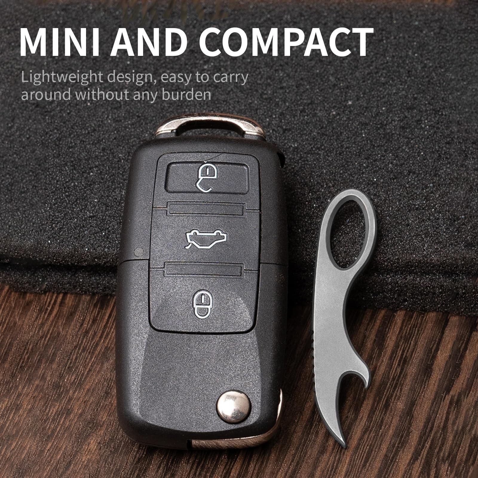 Titanium Alloy Multi-Tool Crowbar, Mini EDC Crowbar, Bottle…