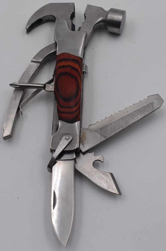 Sheffield Multi Tool Pocket Knife Cutters Saw Hammer File Pliers Camping