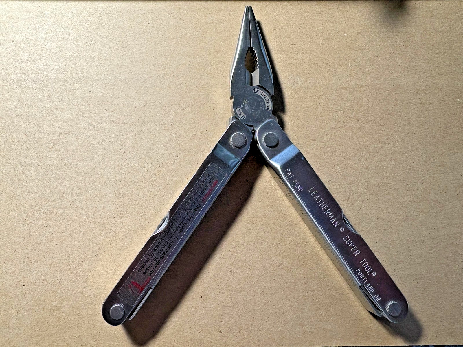 Vintage Leatherman Super Tool 08/99 w/Leather Sheath