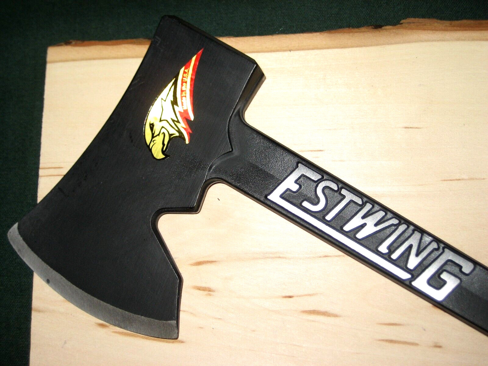 ESTWING CAMPER’S 14″ AXE/HATCHET PLUS LOGGER’S SHARPENER KIT IN STURDY ABS CASE