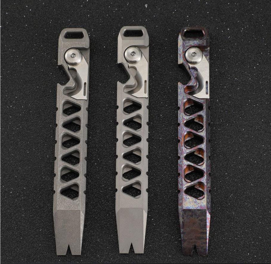 Alloy Pry Bar Crowbar EDC Multi Tool Bottle Opener Wire Cutter Outdoor