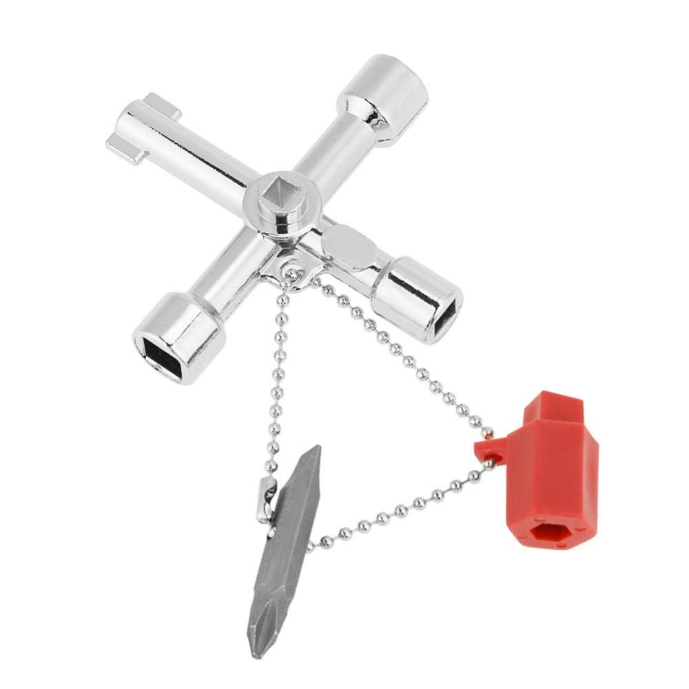 10pcs Universal Intersect Key, Multifunctional 4 Way, Electrical Cupboard Box