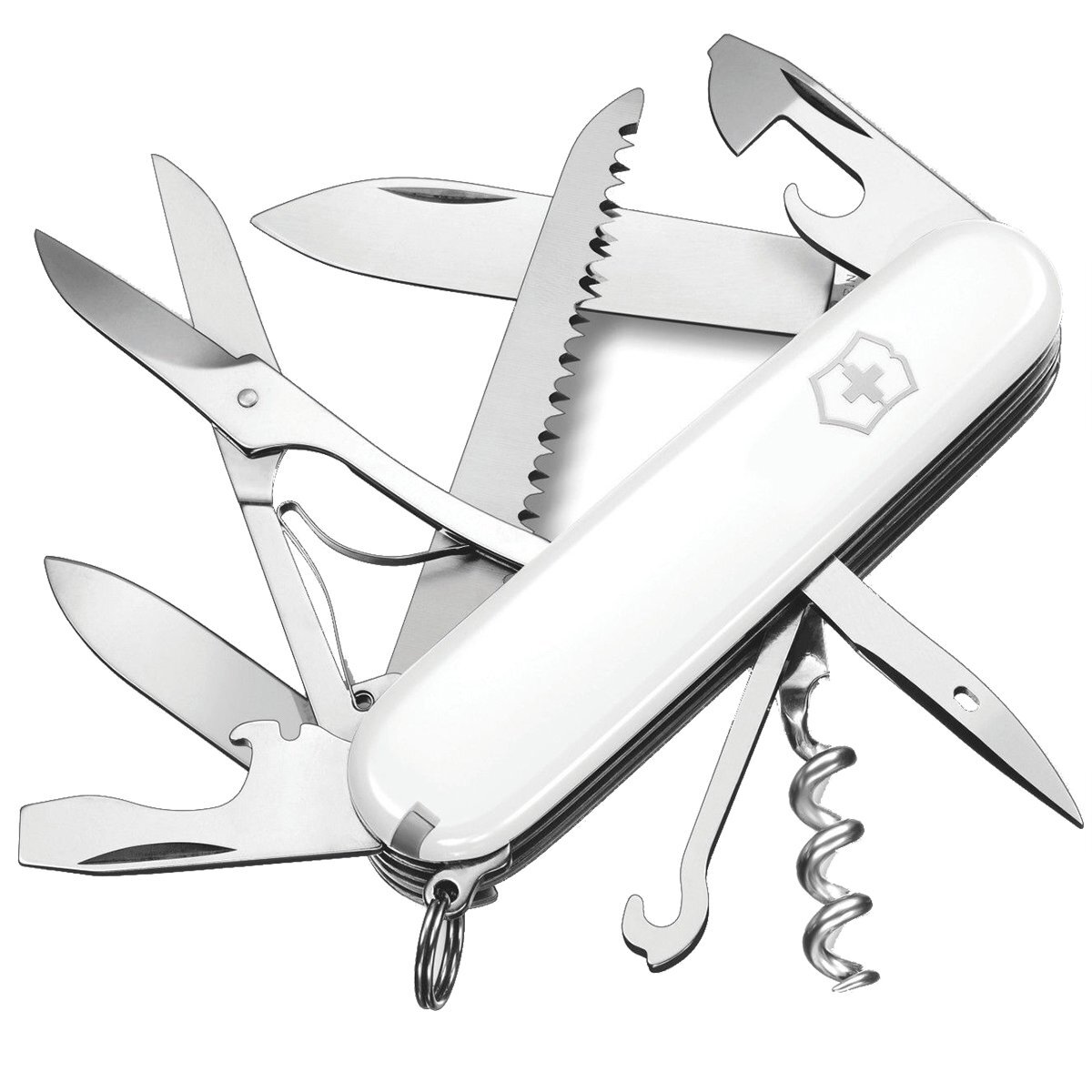 Victorinox Huntsman White Swiss Army Knife 15 Functions Outdoor Multitool