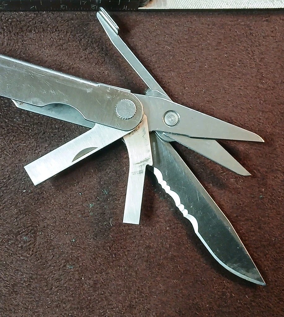 Vtg Leatherman PST ll W/ Very Old Leatherman Leather Sheath, U.S.A.