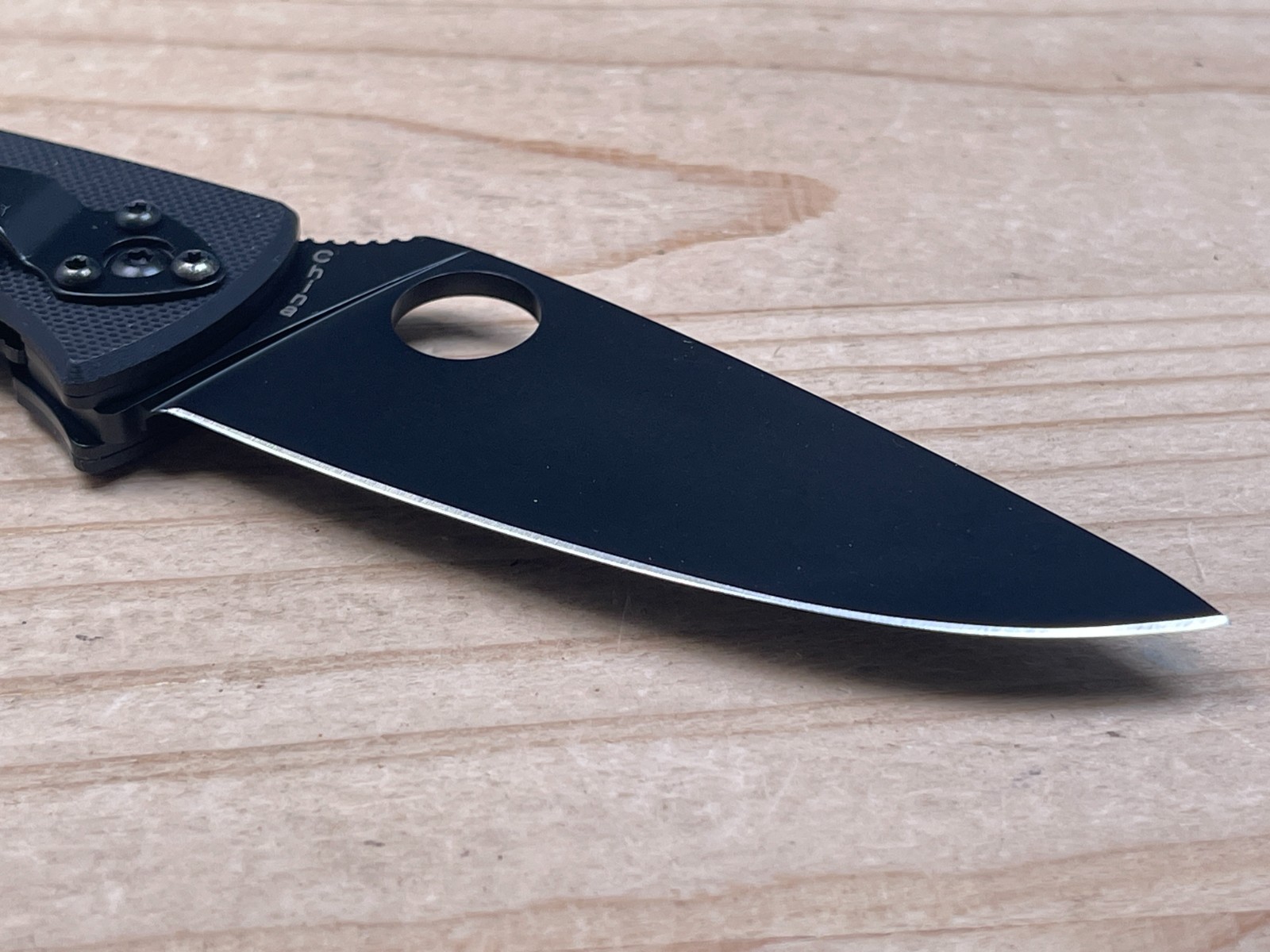 Spyderco Tenacious Black Plain Edge 8cr13Mov G10 Handle Folding Pocket Knife