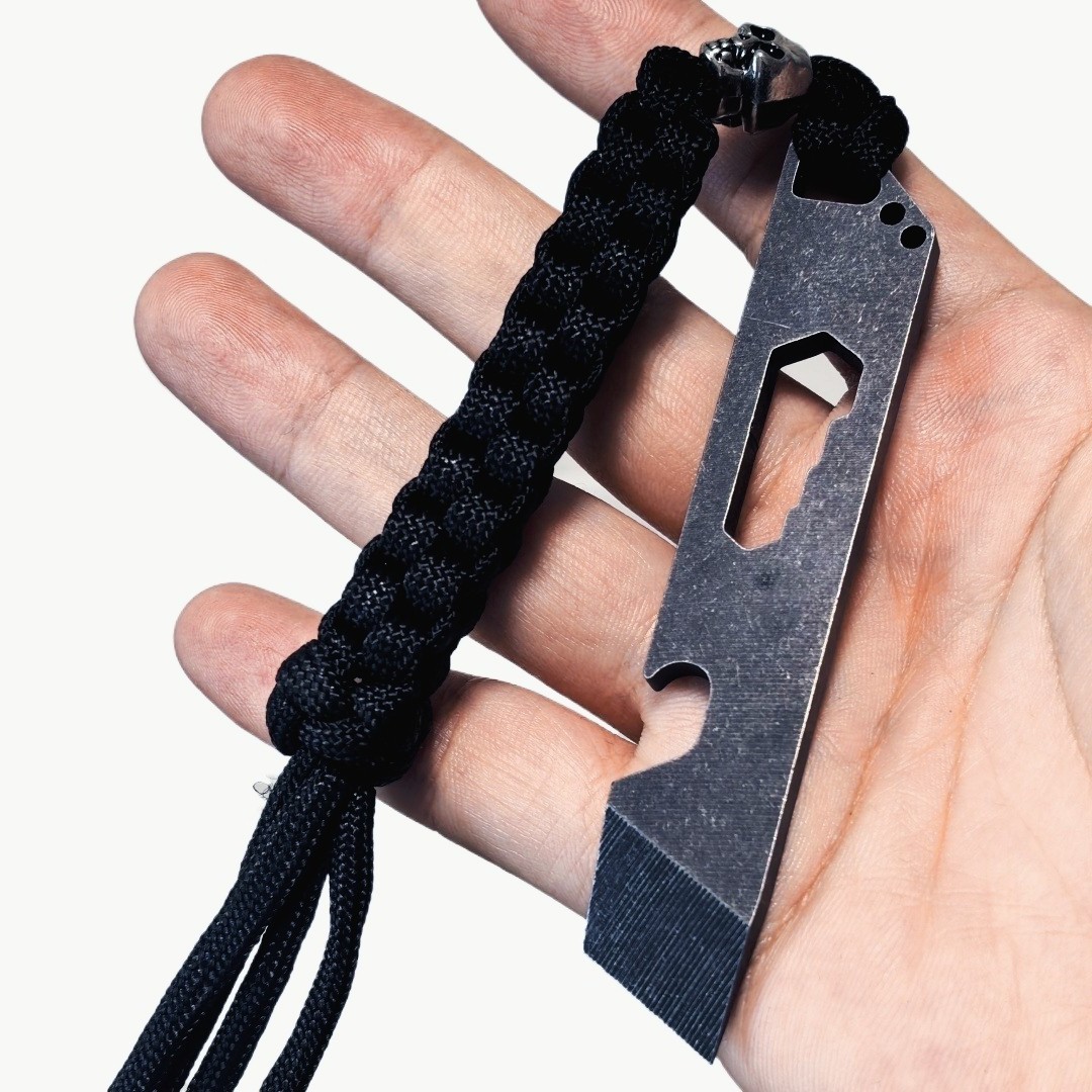 4cr13 Steel Pocket Pry Bar 10cm with Hex Wrench Multi Tool Defense Survival