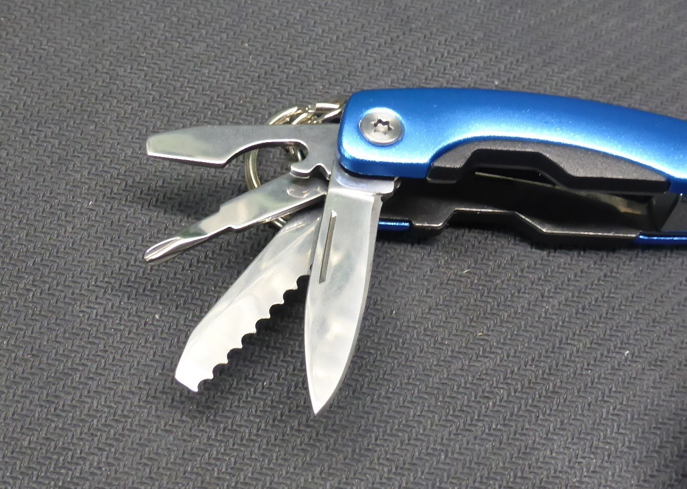 Mini Multi Tool w/ Led Light, Nylon Sheath, New Unused