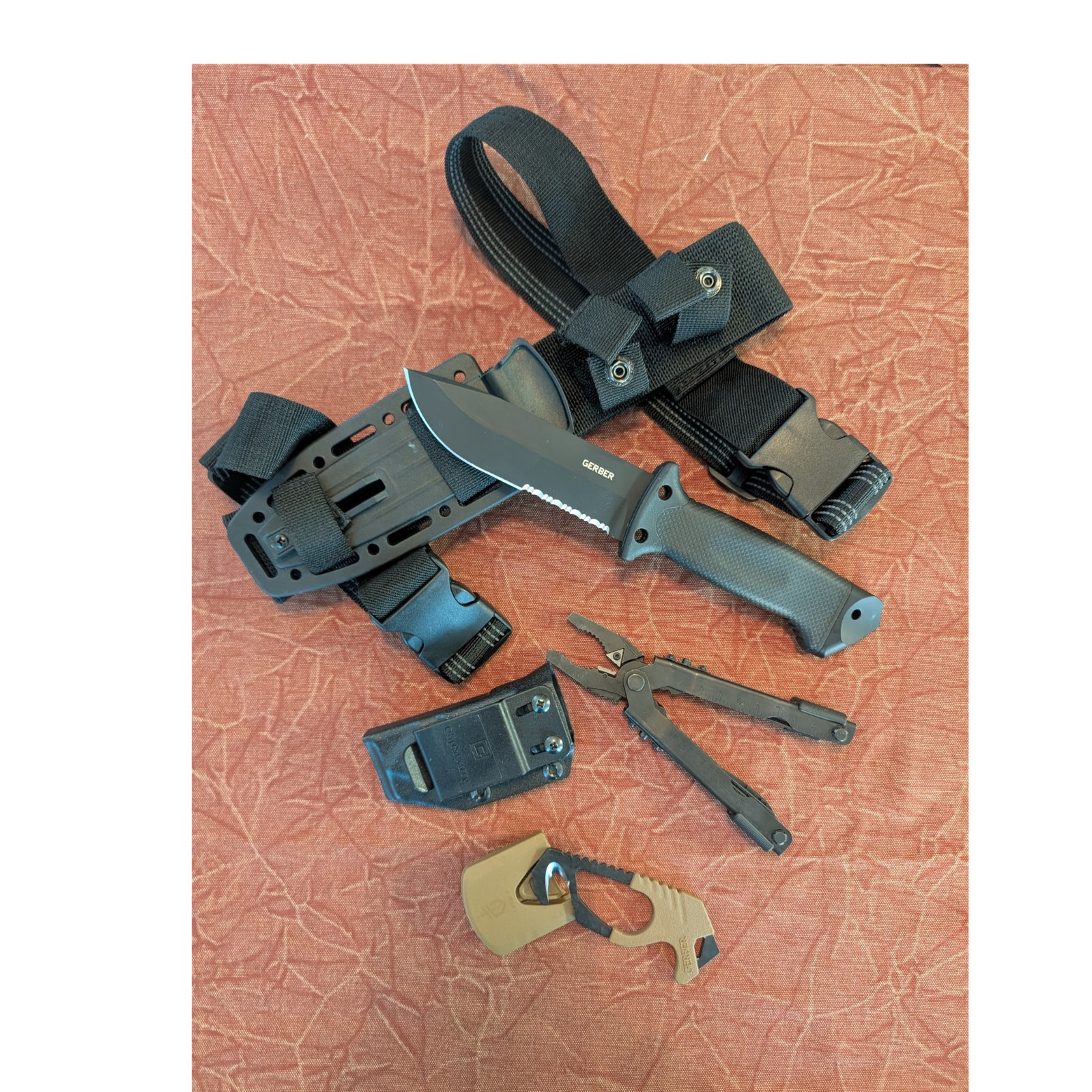 Gerber Tactical/Survival Set – LMF II Fixed Blade + Multi-Tool + Strap Cutter