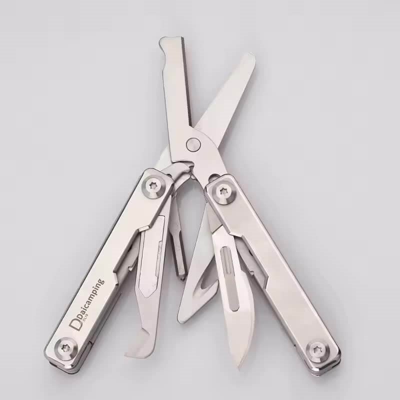 Daicamping DL19/DL19P Multi Tool Folding Pocket Knife Sheath Scissors Pliers